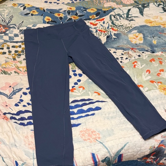 Lululemon Blue Performance Leggings - Picture 6 of 8